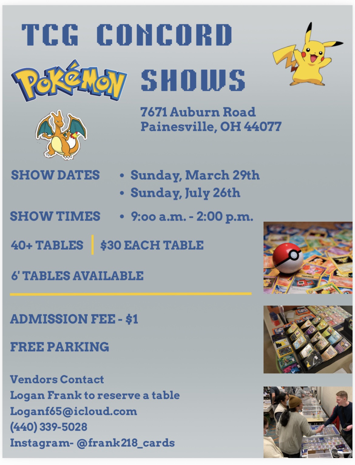 TCG Concord Pokemon Show - Painesville, OH | TCG Shows Near Me